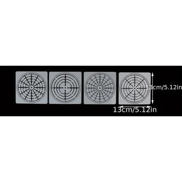 Mandala pontozó sablon - közepes