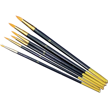 Hegyes ecset szett - 6 részes