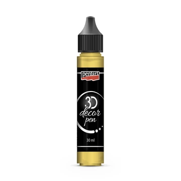 Pentart 3D dekortoll 30 ml - átlátszó citrinsárga