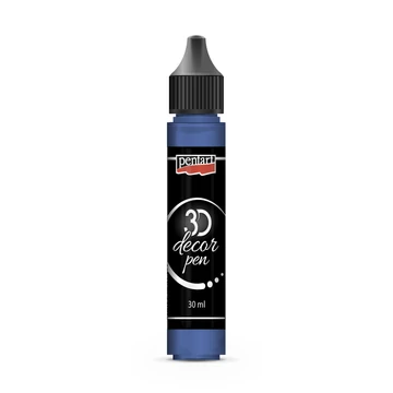Pentart 3D dekortoll 30 ml - átlátszó turmalinkék