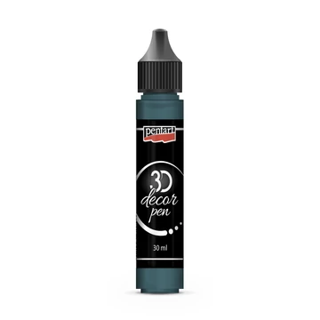 Pentart 3D dekortoll 30 ml - átlátszó smaragdzöld