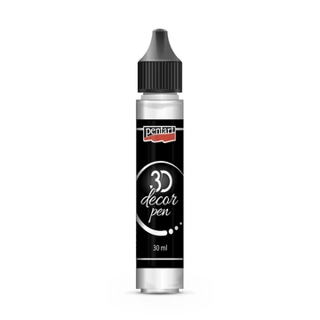Pentart 3D dekortoll 30 ml - fehér