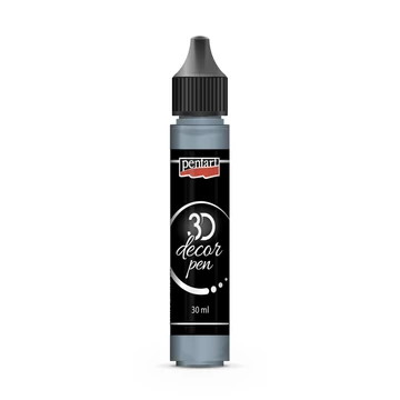 Pentart 3D dekortoll 30 ml - acélkék