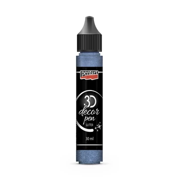 Pentart 3D dekortoll 30 ml - csillogó kékezüst