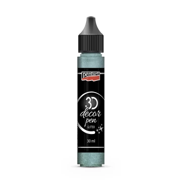 Pentart 3D dekortoll 30 ml - csillogó türkizezüst