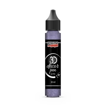 Pentart 3D dekortoll 30 ml - csillogó lilaezüst