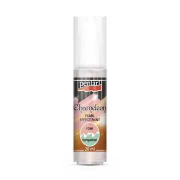 Pentart Chameleon gyöngyház akrilfesték 20ml - Rózsa-türkiz