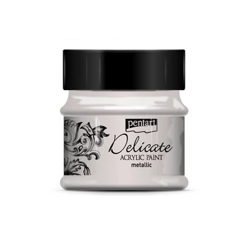 Pentart Delicate metál akrilfesték 50 ml - ezüst 
