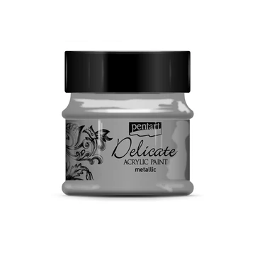 Pentart Delicate metál akrilfesték 50 ml - antikezüst