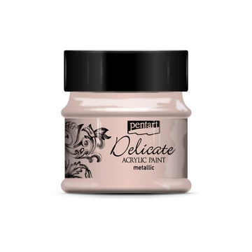 Pentart Delicate metál akrilfesték 50 ml - rózsaarany