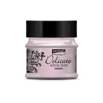 Pentart Delicate metál akrilfesték 50 ml - lilaezüst 
