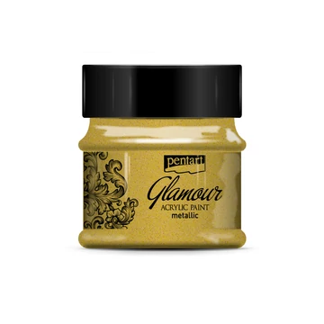 Pentart Glamour metál akrilfesték 50 ml - arany