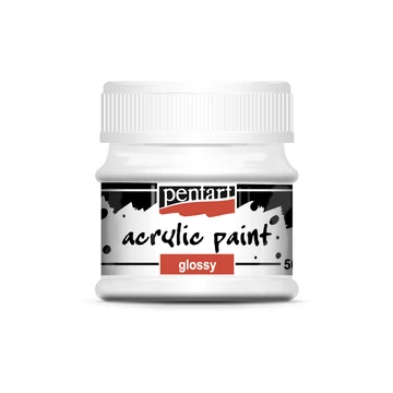 Pentart fényes akrilfesték 50ml - fehér