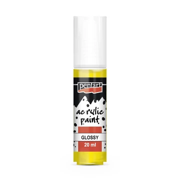 Pentart fényes akrilfesték 20ml - sárga