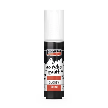 Pentart fényes akrilfesték 20ml - fekete