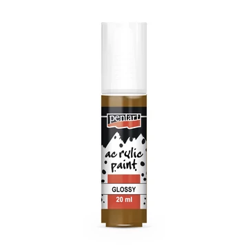 Pentart fényes akrilfesték 20ml - világosbarna