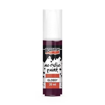 Pentart fényes akrilfesték 20ml - padlizsán