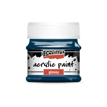 Pentart fényes akrilfesték 50ml - indigókék