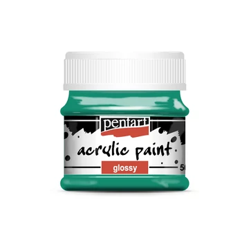 Pentart fényes akrilfesték 50ml - türkiz