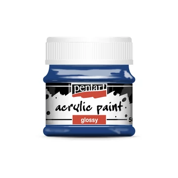 Pentart fényes akrilfesték 50ml - sötétkék