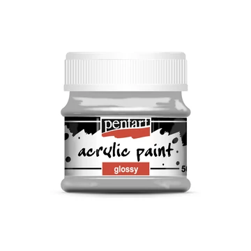 Pentart fényes akrilfesték 50ml - szürke