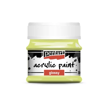 Pentart fényes akrilfesték 50ml - limezöld