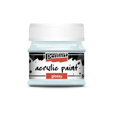 Pentart fényes akrilfesték 50ml - jégkék
