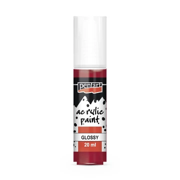 Pentart fényes akrilfesték 20ml - vörösbor