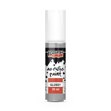 Pentart fényes akrilfesték 20ml - szürke