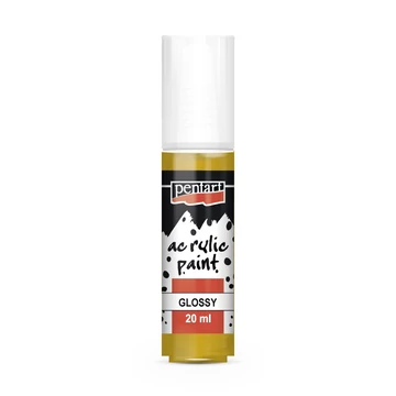 Pentart fényes akrilfesték 20ml - okker