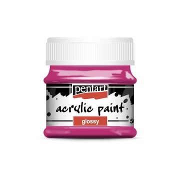 Pentart fényes akrilfesték 50ml - magenta