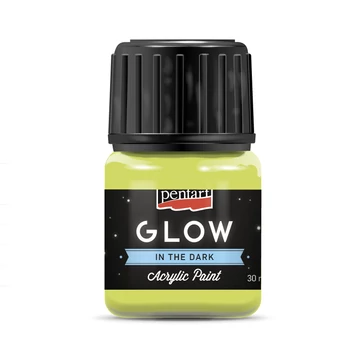 Pentart Glow sötétben világító akrilfesték 30 ml - limezöld