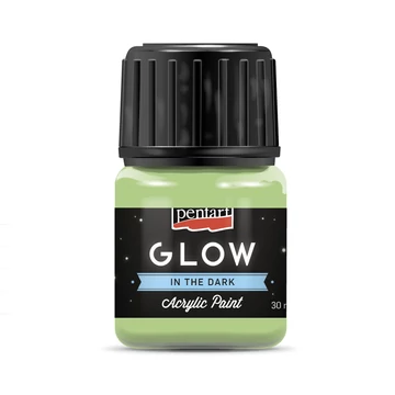 Pentart Glow sötétben világító akrilfesték 30 ml - zöld