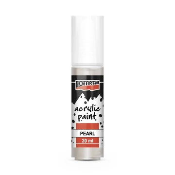 Pentart gyöngyház akrilfesték 20ml - fehér