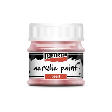 Pentart gyöngyház akrilfesték 50ml - rózsaszín
