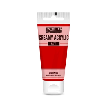 Pentart krémes matt akrilfesték 60 ml - rúzspiros