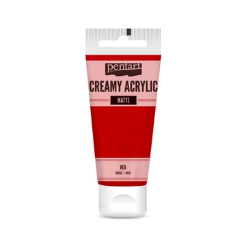 Pentart krémes matt akrilfesték 60 ml - piros