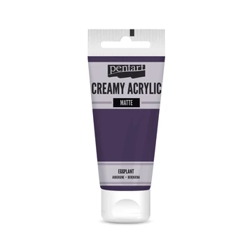 Pentart krémes matt akrilfesték 60 ml - padlizsán