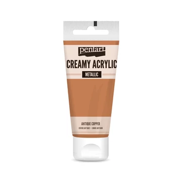 Pentart krémes metál akrilfesték 200 ml - antikréz