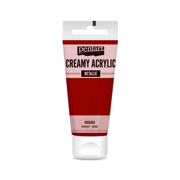 Pentart krémes metál akrilfesték 60 ml - bordó