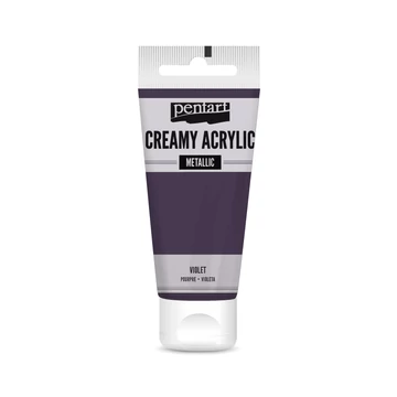 Pentart krémes metál akrilfesték 60 ml - lila