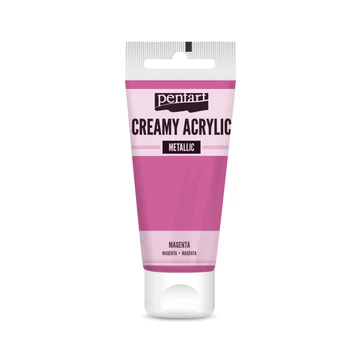 Pentart krémes metál akrilfesték 60 ml - magenta