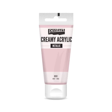 Pentart krémes metál akrilfesték 60 ml - rózsaszín