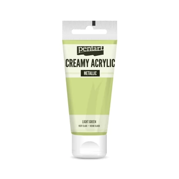 Pentart krémes metál akrilfesték 60 ml - világoszöld