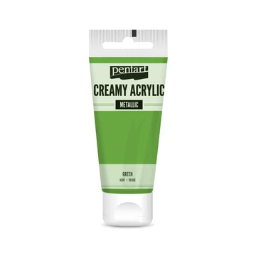Pentart krémes metál akrilfesték 60 ml - zöld