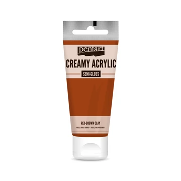 Pentart krémes selyemfényű akrilfesték 60 ml - vörösbarna agyag
