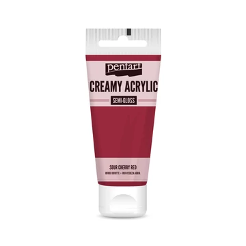 Pentart krémes selyemfényű akrilfesték 200 ml - meggypiros