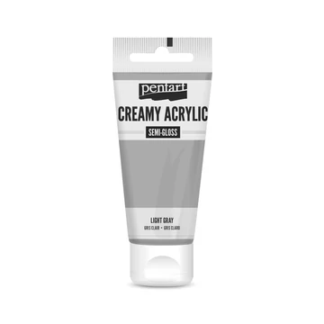 Pentart krémes selyemfényű akrilfesték 60 ml - világosszürke
