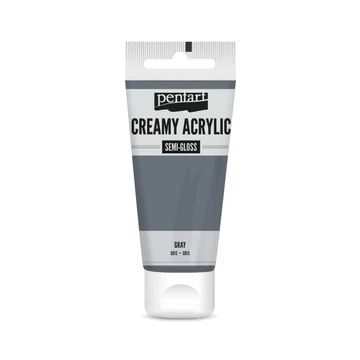 Pentart krémes selyemfényű akrilfesték 60 ml - szürke