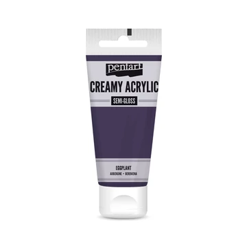 Pentart krémes selyemfényű akrilfesték 60 ml - padlizsán